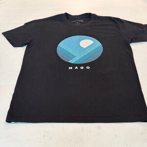 Men’s Medium Black Graphic Crewneck T-Shirt